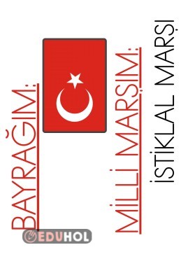 İstiklal Marşım ve Bayrağım PANO