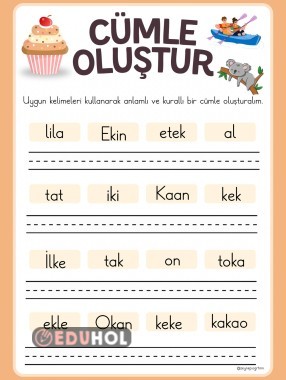 K sesi cümle oluşturma