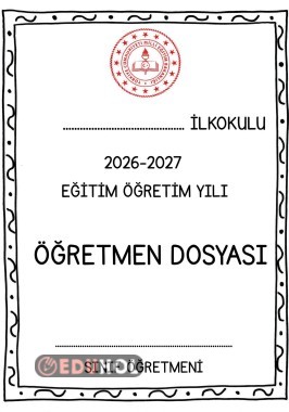 Öğretmen Dosyası Kapakları