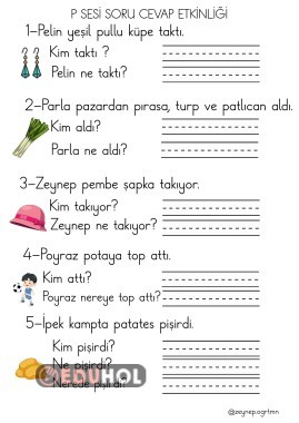 P sesi soru cevap çalışması