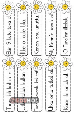 U sesi çek oku cümleleri