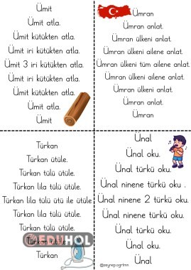 Ü sesi hızlı okuma metinleri