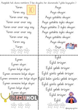 Y sesi anlamlı ve hızlı okuma metni