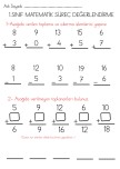 1. Sınıf Matematik Süreç Değerlendirme