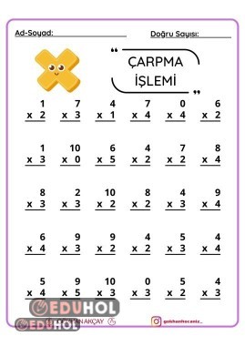 2. Sınıf Çarpma İşlemi Quiz