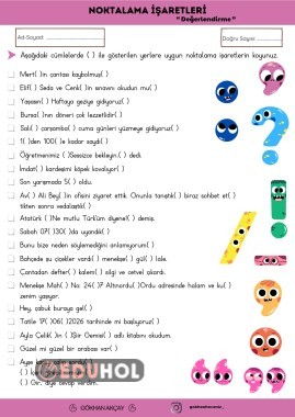 3. Sınıf Noktalama İşaretleri Quiz