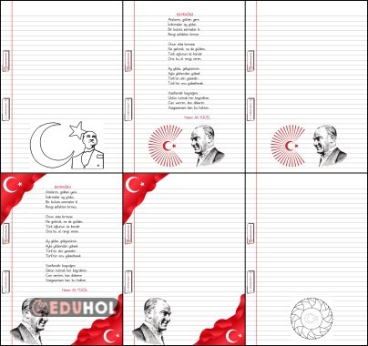 Bayrak Sevgisi Şiir Şablonları