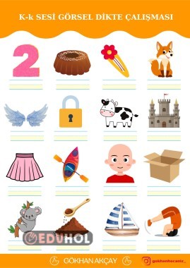 K Sesi Görsel Dikte Çalışması