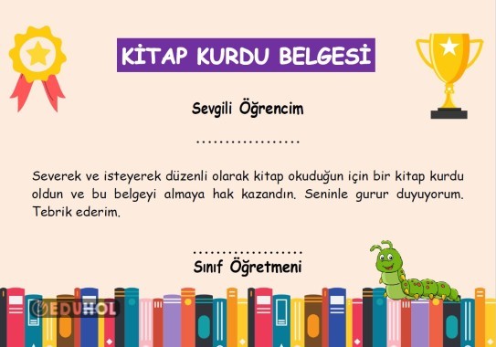 Kitap Kurdu Belgesi (Word Formatı)