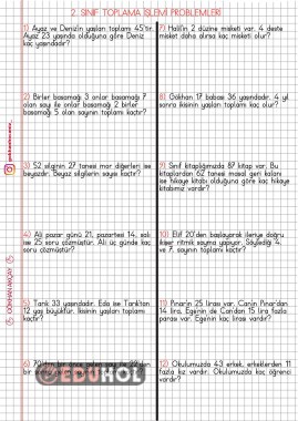 Toplama İşlemi Problemleri