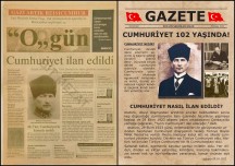 Cumhuriyet 102 Yaşında! Gazetesi