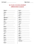 Eş Anlamlı Kelimeler Quiz