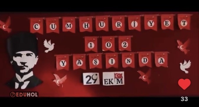 Cumhuriyet bayramı pano