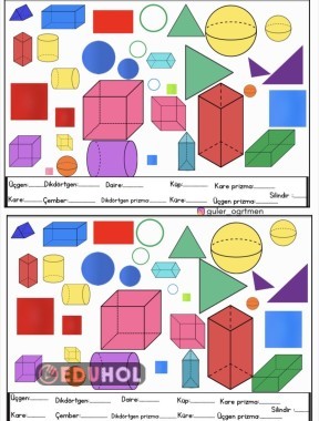 Geometrik cisim şekil bulma
