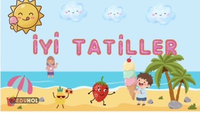 İyi tatiller dijital pano