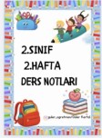 2.sınıf 2.hafta defter notları