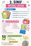 2.sınıf ihtiyaç listesi