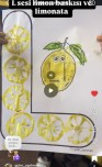L harfi limon baskısı