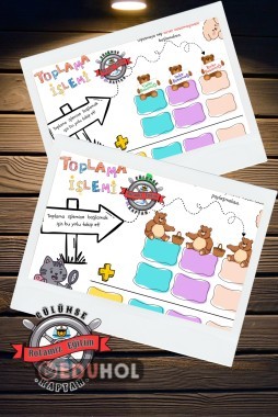 3.Sınıf Eldeli Eldesiz  Toplama İşlemi Yaz Sil Çalışması