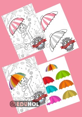 3.sınıf Görsel Sanatlar Çalışması (Sonbahar Temalı)