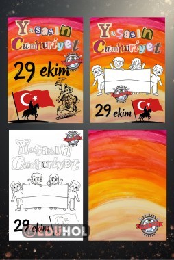 Cumhuriyet Bayramı Görsel Çalışma