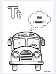 T sesi Otobüs Boyama