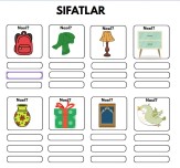 3.Sınıf Sıfatlar Etkinlik