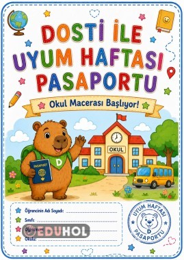 1.SINIF UYUM HAFTASI VE SONRASI İÇİN ETKİNLİK