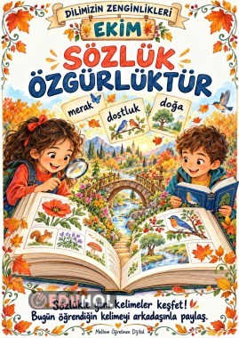 DİLİMİZİN ZENGİNLİKLERİ EKİM AYI AFİŞİ 6 A4