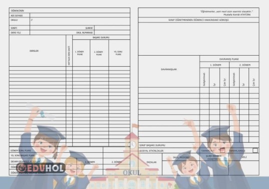 KEPLİ ÇOCUKLAR KARNE SÜSÜ meltem öğretmen