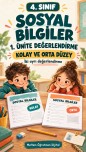 4.SINIF SOSYAL BİLGİLER 1. ÜNİTE ORTA ZORLUKTA DEĞERLENDİRME
