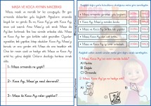 okuduğunu anlama metinleri 5 sayfa