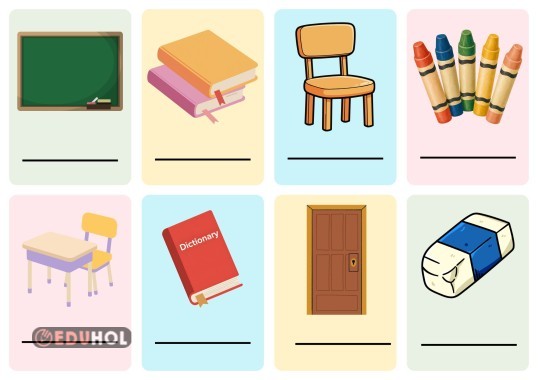 Classroom Rules Vocabulary Cards