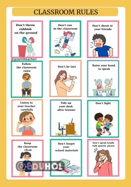 2025-2026 CLASSROOM RULES-Öğrenci aktivitesi