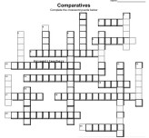 Comparatives Crossword Puzzle