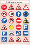 Hayat bilgisi trafik işaret ve levhaları deftere