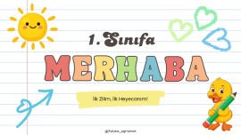 1.SINIFA MERHABA DİJİTAL PANO