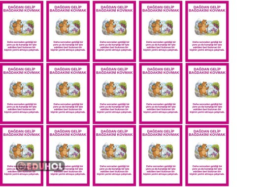 Deyim Defter Çalışması 7