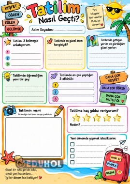 Tatilim Nasıl Geçti Etkinliği