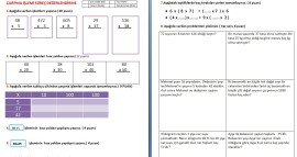 Çarpma işlemi süreç değerlendirme etkinliği