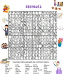 EĞİTİM- ÖĞRETİM - OKUL İLE İLGİLİ BULMACA