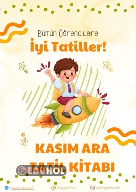 2.SINIF KASIM ARA TATİL KİTABI