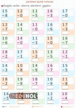 ÇIKARMA İŞLEMİ YAPALIM