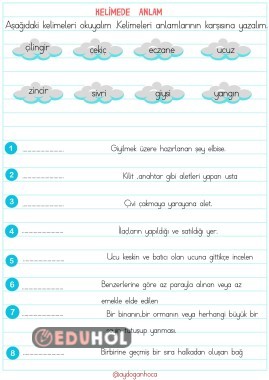 KELİMEDE ANLAM  2