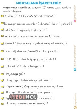NOKTALAMA İŞARETLERİ 2