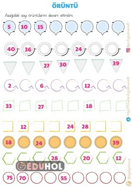 ÖRÜNTÜ ÇALIŞMA KAĞIDI