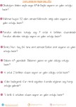 SAYILARIN EN YAKIN ONLUĞU İLE İLGİLİ PROBLEMLER