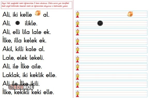 Oku-Kes-Yaz · Eduhol - Etkinlik İndir Oyun Oyna Test Çöz Video İzle