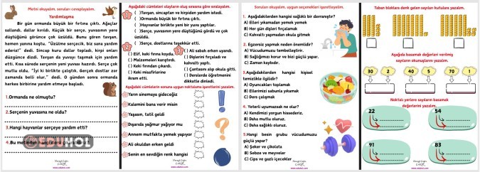 2. SINIF HAFTA SONU ÖDEV 8.HAFTA