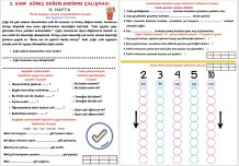 2. SINIF SÜREÇ DEĞERLENDİRME ÇALIŞMASI 11. HAFTA